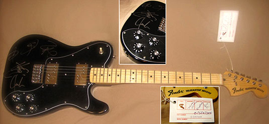Paramore Autographed Guitar