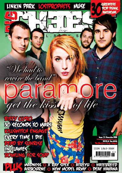 Paramore on the cover of Big Cheese